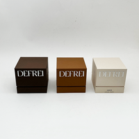 Emballage Cadeau Luxe Personnalisé Vide Carton Rigide Écologique Vente en Gros Boîte Noire pour Bougie Soja Luxe avec Logo Personnalisé