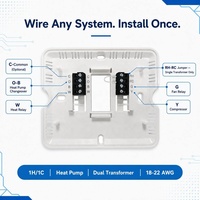 Thermostat programmable 24V en gros avec protection contre le retard du compresseur de 5 minutes, filtre HOLD, 2 piles AAA pour la maison en Amérique du Nord