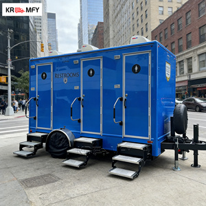 Módulo Combinado Móvil de Acero para Baño Portátil, Remolque y Cabina de Boletos para Control de Entrada a Parques y Gestión de Puertas Exteriores - Product Image 3