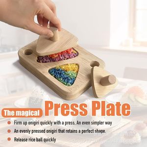 Wooden Rice Ball Mold Triangle Shape For DIY Bento Sushi Making Tool - Product Image 4