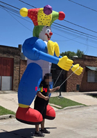 Costume de Clown Gonflable de 3/3,5 m de Haut, Idéal pour les Défilés de Carnaval et la Décoration de Festivals