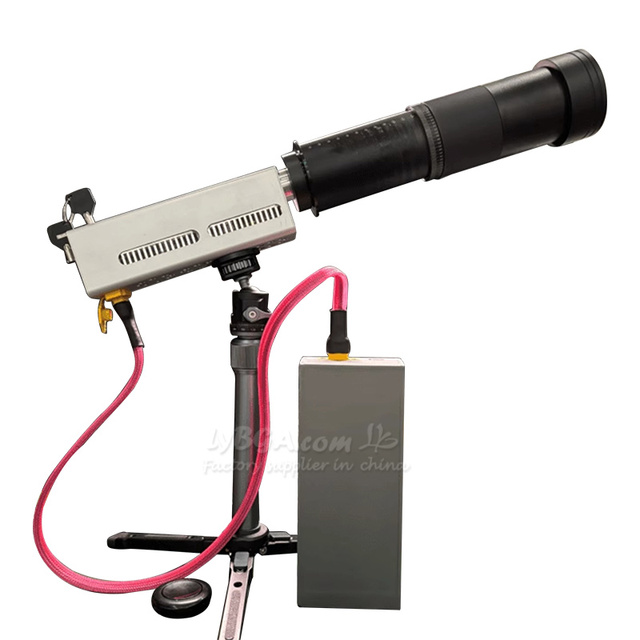 Air-Cooled Customized Handheld Laser Obstacle Removing Machine 260W Optional Working Effective Distance 20 Meters or 50 Meters