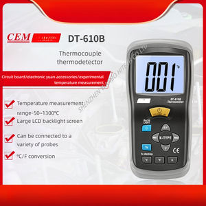 CEM <span class=keywords><strong>DT</strong></span>-<span class=keywords><strong>610B</strong></span> Hochpräzises industrielles elektronisches Hochtemperatur-Thermo element <span class=keywords><strong>thermometer</strong></span> mit Sonde - Product Image 2