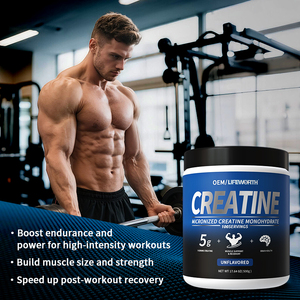 Lifth טוהר גבוה טהור micronohydrate אבקת טרום אימון צמיחה שריר לשפר את הביצועים למבוגרים 300g צנצנת - Product Image 3