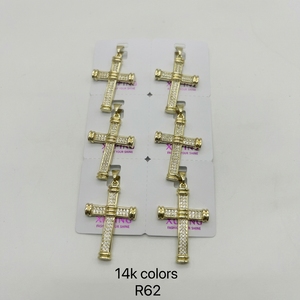 Xuping Jewelry Wholesale - Lot de pendentifs croix plaqués or 14K, motifs religieux égyptiens variés, pour la fabrication de colliers et bijoux DIY - Product Image 1