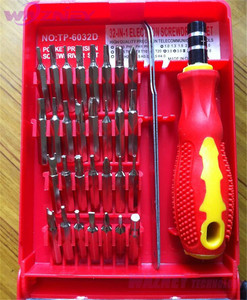 Hassas tornavida seti Torx Mini Gamebit uçları ile tri-kanat <span class=keywords><strong>32</strong></span> in 1 aracı araçları tamir kutusu donanım onarım tp-6032D tamir kiti - Product Image 6