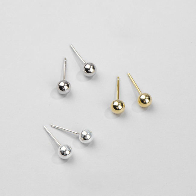 Pure Silver Cheap Jewelry Anti Allergic Cute Earring Multi Size