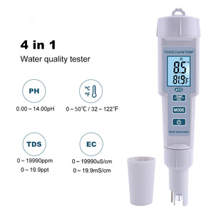 Ph Meter/Tds/Ec/Digitale Temperatuur Meter Water Kwaliteit Monitor Tester Voor Zwembaden, drinkwater Test - Product Image 1