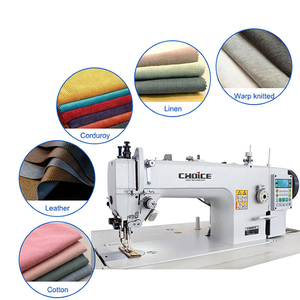 Máquina de coser computarizada GC0303-D4 con cortahilos automático, puntada recta, arrastre superior y levantador automático de pie para cuero - Product Image 1