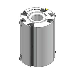 La tête de planeur HS à insertion radiale pour la finition avec des inserts réglables peut être utilisée sur quatre modules latéraux - Product Image 1