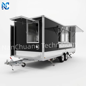 Remorque alimentaire mobile carrée SL-6Z avec toilettes pour snacks, hot-dogs, pizzas, kebabs, frites pour cuisines de concession - Product Image 2