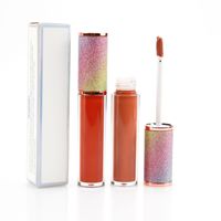 Vente en Gros de Brillant à Lèvres Logo Personnalisé Long Tube Vegan à Grand Volume Imperméable Mat Liquide Rouge à Lèvres Marque Privée Brillant à Lèvres