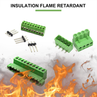 Fabricación de bloques de terminales de PCB verde, componente de montaje, placa de circuito impreso, conectores de tornillo de carril Din para PC, bloques de terminales de PCB