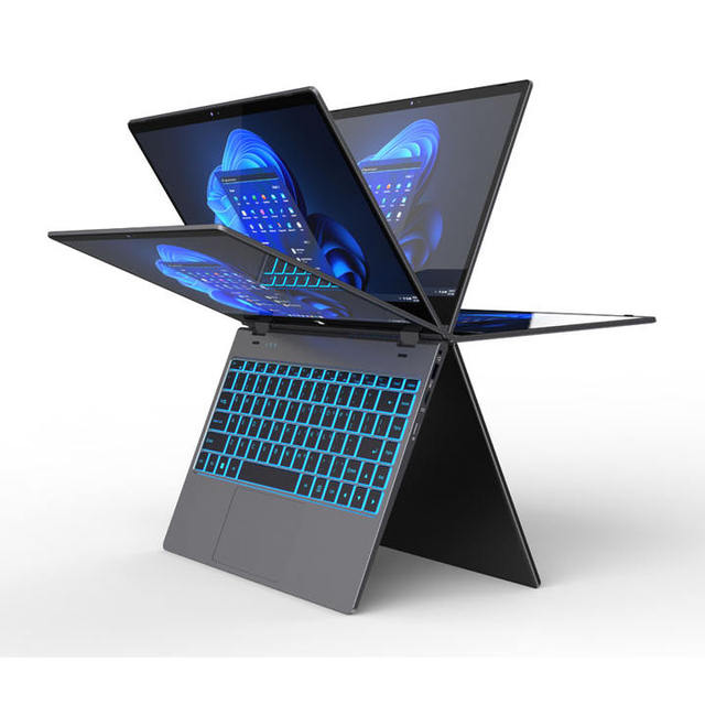 14inch Touch Screen Laptop 360 Degree Convertible Yoga Intel N100 Laptops RAM 16GB 1TB SSD Business Student Notebook