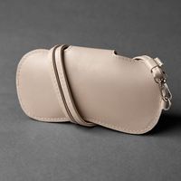 Mode PU cuir myopie étui à lunettes dos nu lunettes de soleil sac de rangement portable anti-pression épaissi sac à lunettes en cuir