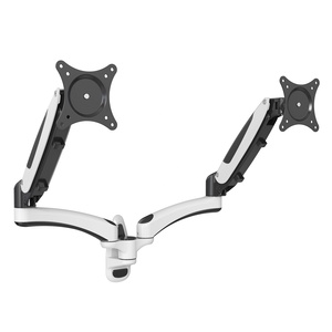 V-<strong>mounts</strong> <strong>Dual</strong> <strong>Monitor</strong> Arm <strong>Wall</strong> <strong>Mount</strong> for Office Furniture Manual Adjustment Gas Spring 32-Inch 8KG Load Capacity VM-GM124W - Product Image 2