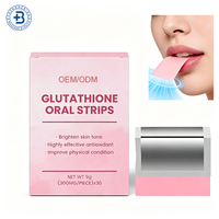Bandes Orales Liposomales de L-Glutathion à Dissolution Rapide, Marque Privée OEM, pour le Blanchiment de la Peau, Vitamine C, Bandes Orales de L-Glutathion