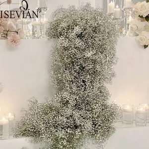 Isevian Wit Kunstmatige Wedding Decor Babybreaths Zijde Rose Bloem Bal Voor Partij Decoratie Centerpieces