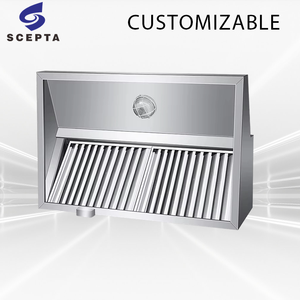 Hotte de cuisine professionnelle en acier inoxydable 201/304 à haut débit d'air, résistante à la corrosion et aux produits chimiques, finition polie pour - Product Image 3