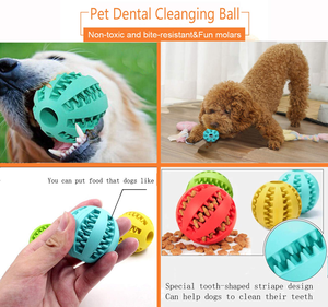 Juguetes Clásicos para Masticar para Mascotas, de Goma Elástica, Interactivos, para Ejercicio y Entrenamiento de Perros, Dispensador de Comida, Pelota de Juguete - Product Image 4