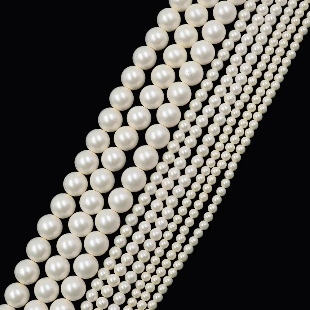 Cash Commodity Hoarse White Pearl Beads Full Size Pearl For Jewelry Making Reliable Quality