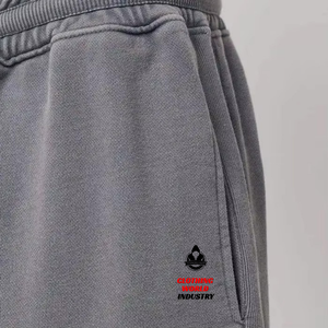 Pantalon de survêtement décontracté ample personnalisé pour homme, coupe droite, 100 % coton épais, jambe large, imprimé, vente en gros - Product Image 6