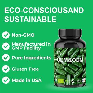 แคปซูลสาหร่ายสไปรูลิน่า บรรจุภัณฑ์ขวดแบบกำหนดเอง 500 มก. 750 มก. บริสุทธิ์ ออร์แกนิก ธรรมชาติ ลดน้ำหนัก โปรตีนสูง ประโยชน์ต่อสุขภาพ - Product Image 6