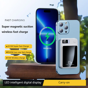 พาวเวอร์แบงค์ระบบชาร์จเร็วขนาด10000mAh แบบพกพาที่ชาร์จไร้สายสำหรับ Samsung iPhone Huawei <span class=keywords><strong>Xiaomi</strong></span> พร้อมจอแสดงผล - Product Image 5