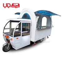 Camionnette Piaggio Ape UD, tricycle électrique pour la vente de nourriture, chariot de vente ambulante avec certification CE, chariot de vente de glaces