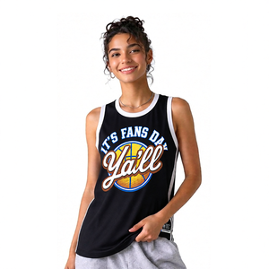 Fanshi Vente en gros de maillots de <span class=keywords><strong>basket</strong></span> vintage personnalisés, imprimés, respirants, à séchage rapide, antibactériens, vêtements d'entraînement d'été pour femmes - Product Image 1