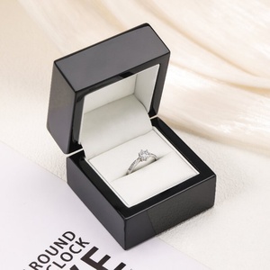 Wholesale Customized Luxury Exquisite Basketball Championship <b>Rings</b> <b>Boxes</b> Classic Cherry Red Wooden <b>Ring</b> Box and Display case - Product Image 2