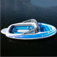 Radeau gonflable de bateau de PVC de la capacité 6 personnes de vente directe d'usine flottant pour l'île d'océan et le pont de rivière