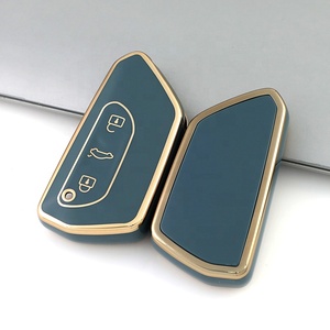 Cubierta de llave de coche Golden Line para VW Golf 8, cubierta de llave de TPU para Skoda Octavia A8 MK4 Mk8 2020 2021 seat leon Mk4 <span class=keywords><strong>Cupra</strong></span> Formentor - Product Image 4