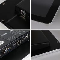 Vente directe d'usine Moniteur à écran tactile capacitif industriel de 15.6 pouces pour banque Noir pour tablette Android professionnelle