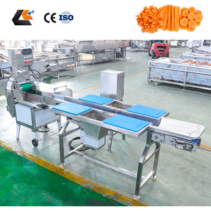 Table de cueillette manuelle commerciale pour poivrons, hachoir à légumes en acier, trancheuse à asperges et à laitue, ligne de lavage et de découpe de légumes - Product Image 1