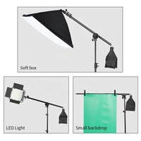 Support de Lumière Télescopique en Métal pour Studio Photo 70-140cm avec Sac de Sable pour Flash Speedlite, Mini Flash Stroboscopique et Éclairage Vidéo LED