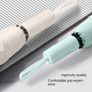 Paraguas Doble Plegable con Protección Solar Anti-Ultravioleta y Mango a Juego, para Hombre y Mujer, Stock de Fabricante - Product Image 3