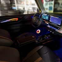 Nouveau pour Vinfast Vf3 : éclairage d'ambiance intelligent spécifique, éclairage néon, symphonie de lumières LED, accessoires d'éclairage automobile, néon fluide