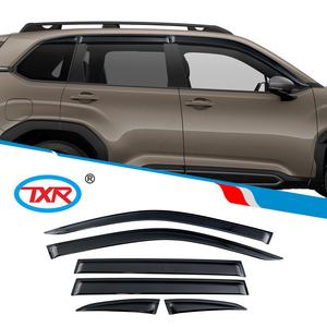 Deflectores de ventana negros Calidad Sun Rian Shield Protección Auto Accesorios Visera de puerta para Subaru <span class=keywords><strong>Forester</strong></span> 2025- - Product Image 2