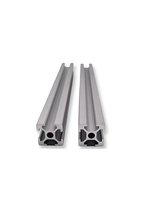 Profils d'extrusion en aluminium noir 20x20, profil en aluminium à fente en T 2020, profil en V