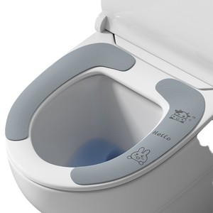 Toilet Seat Cover Plush Waterproof Universal For All Seasons Reusable With Static Adhesion - Product Image 5