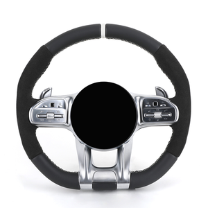 Cuero personalizado y para volante para <span class=keywords><strong>Mercedes</strong></span> Benz AMG C43 G500 W204/W205 <span class=keywords><strong>CLA</strong></span>/X118/X164/X166/CLS W219/W212/C63 AMG - Product Image 1