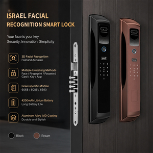 Serrure de porte intelligente WiFi, reconnaissance faciale, empreinte digitale, mot de passe, déverrouillage par carte, serrure de sécurité électronique - Product Image 5