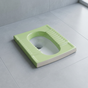 Articles sanitaires de salle de bain en céramique vert magenta rustique-Accessoires de salle de bain, casserole de toilette à squat, commode et poêle Orissa OEM - Product Image 4