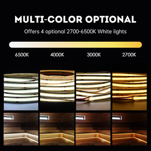 Tira de LED COB 528, IP20, 15W, 3000K, 4000K, 6500K, Luz de Cuerda LED Flexible - Product Image 3