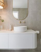 Kabinet Kamar Mandi Elegan yang Dirancang untuk Interior Mewah