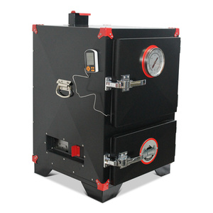 Fumoir vertical au charbon facile à utiliser avec thermostat, four à fumage au bois convivial pour les débutants en barbecue - Product Image 3