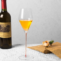 Verre à vin rouge de luxe en cristal soufflé à la main, ultra-fin, à pied fin, sans plomb, flûte à champagne