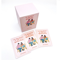 Jeu de cartes personnalisé, forme personnalisée, impression professionnelle avec boîte en carton rigide pour les couples