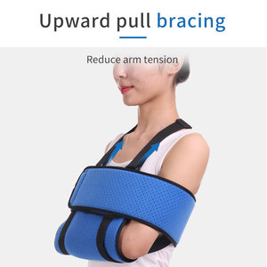 Tali penyangga lengan pengaman olahraga biru yang dapat diatur untuk lengan bawah medis - Product Image 4